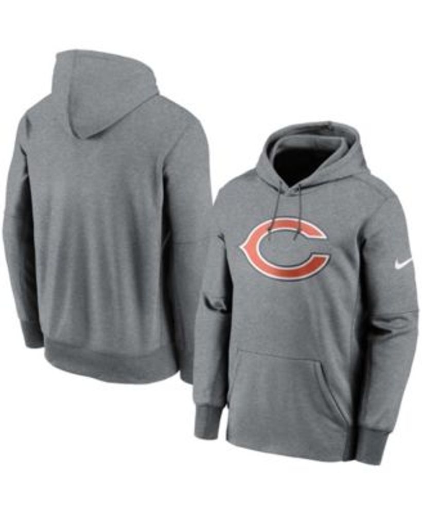 Men's Fanatics Branded Navy Chicago Bears Front Runner Long Sleeve Hooded T-Shirt