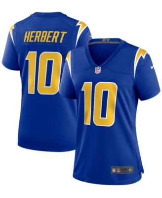 Nike Women's Justin Herbert Gold Los Angeles Chargers Inverted Legend Jersey