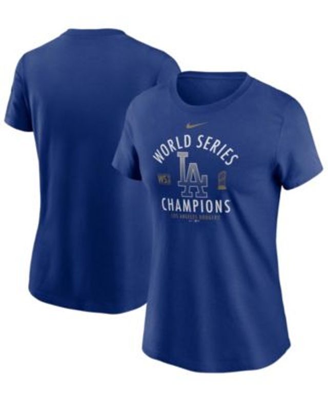 Girls Youth New Era Royal Los Angeles Dodgers Henley Tank Top