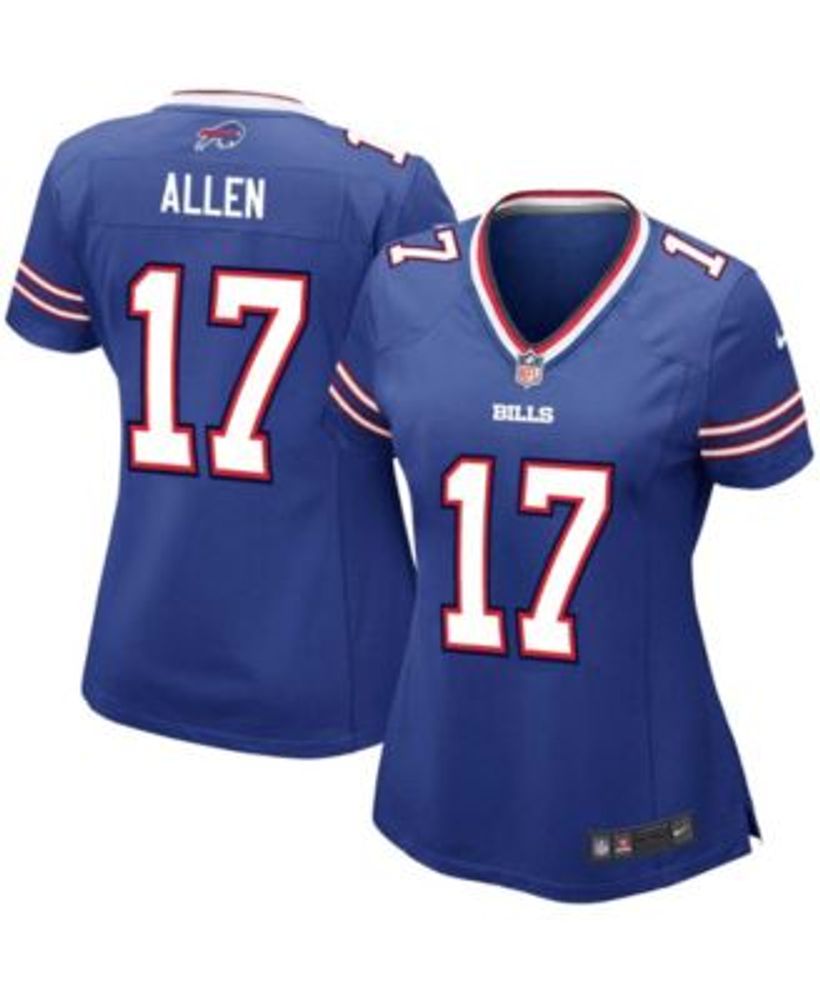 Men's Nike Josh Allen Red Buffalo Bills Name & Number T-Shirt