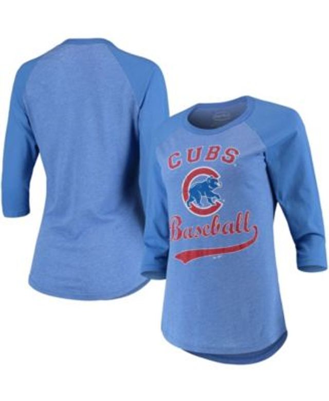 cubs 3 4 sleeve shirt