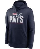 New England Patriots Big & Tall Logo Pullover Hoodie - Navy