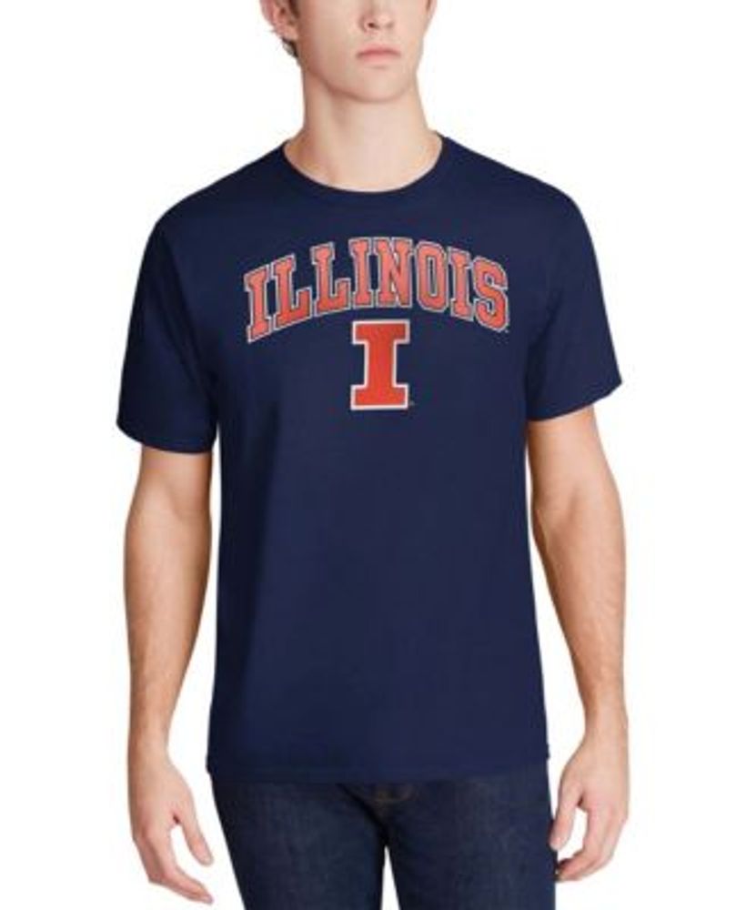 Men's Navy Illinois Fighting Illini Campus Icon T-Shirt