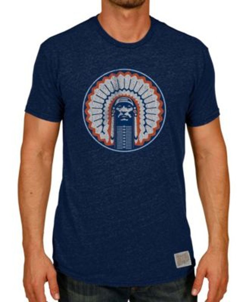 Men's Original Retro Brand Heather Gray Illinois Fighting Illini