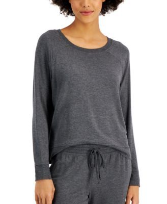 Ultra-Soft Crew Neck Pajama Top, Created for Macy's