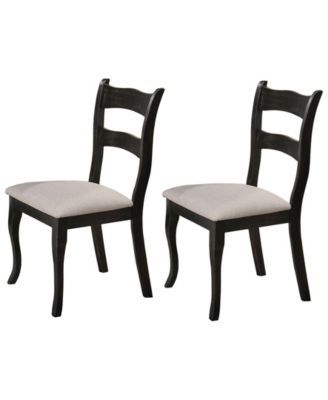 Alice Transitional Dining Side Chair, Set of 2