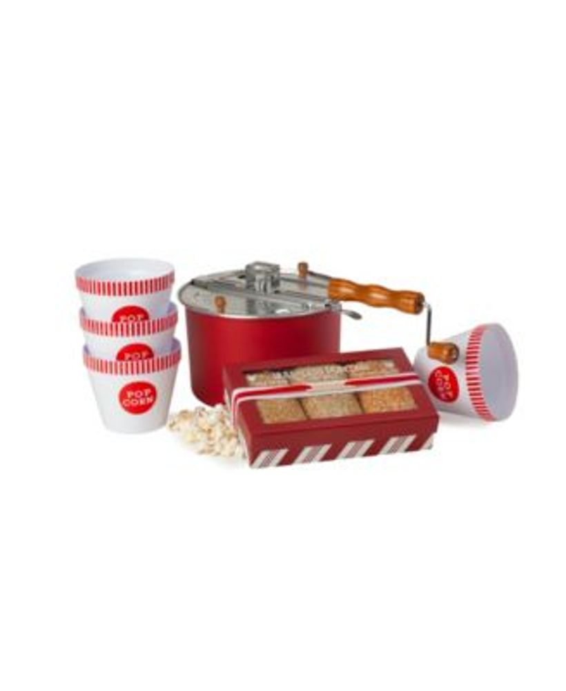 Wabash Valley Farms Whirley-Pop Popcorn Popper & Premium Popcorn Set