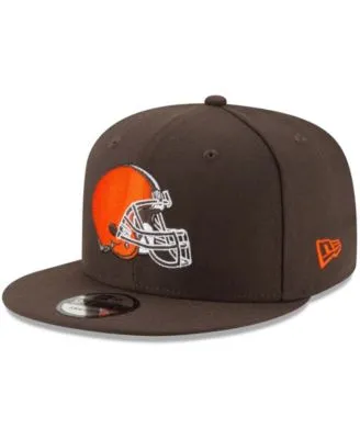 Men's New Era Orange Cleveland Browns Script 9FIFTY Snapback Hat