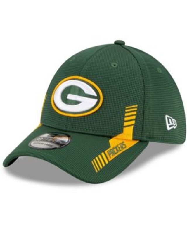 Men's New Era Green/Black Green Bay Packers 2021 NFL Sideline Road 59FIFTY  Fitted Hat 