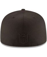 Men's New Era Black Carolina Panthers Omaha Low Profile 59FIFTY