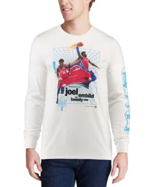 Men's Nike Joel Embiid Royal Philadelphia 76ers Player Name & Number Performance T-Shirt