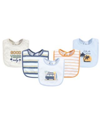 Baby Boys Cotton Bibs, Pack of 5