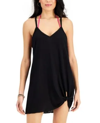Juniors' Knot-Hem Cover-Up Dress, Created for Macy's