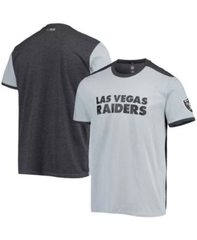 Starter Men's Las Vegas Raiders Cross-Check V-Neck Long Sleeve T