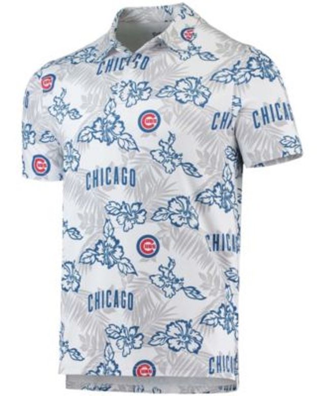 Profile Men's White/Royal Chicago Cubs Big & Tall Sublimated Polo