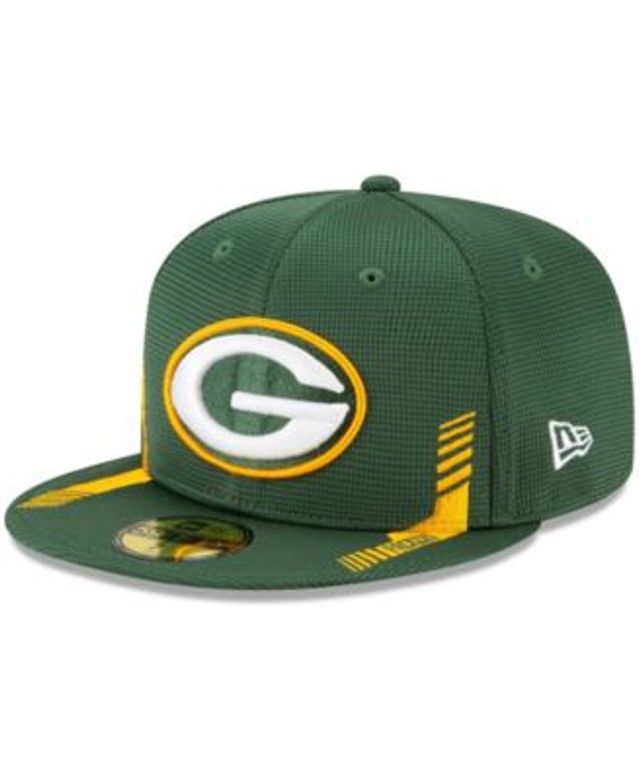 Men's New Era Green Green Bay Packers City Cluster 59FIFTY Fitted Hat