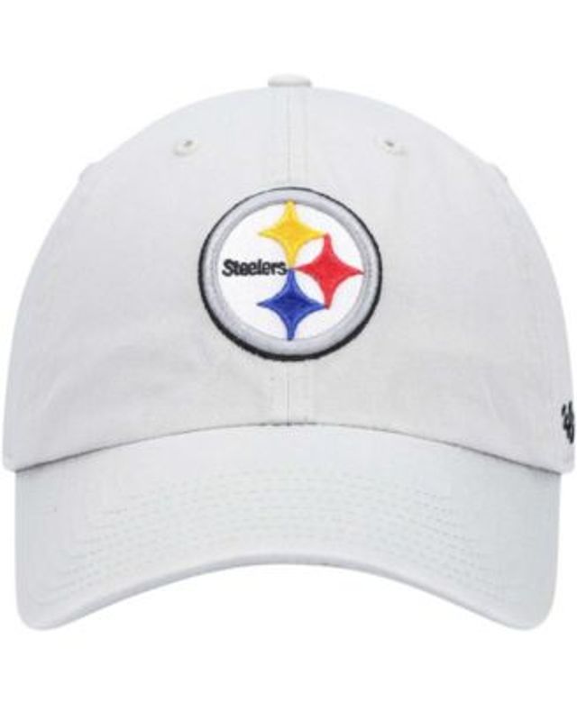 47 Brand Men's Black Pittsburgh Steelers Adjustable Trucker Hat - Macy's