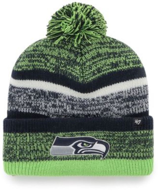 Men's '47 Neon Green Seattle Seahawks Secondary Logo Knit Beanie