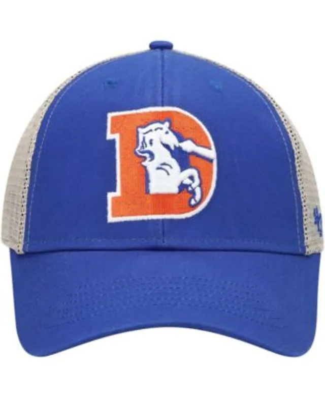 Men's New Era Royal Denver Broncos Historic Logo Classic Trucker 9FIFTY  Snapback Hat