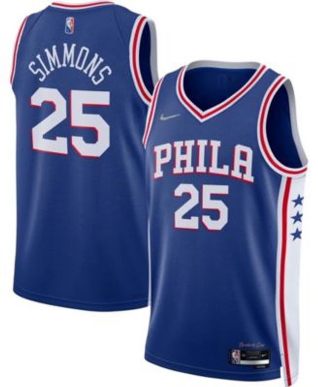 NEW Philadelphia 76ers Nike Men's NBA City Edition Sixers Spectrum Navy T- Shirt
