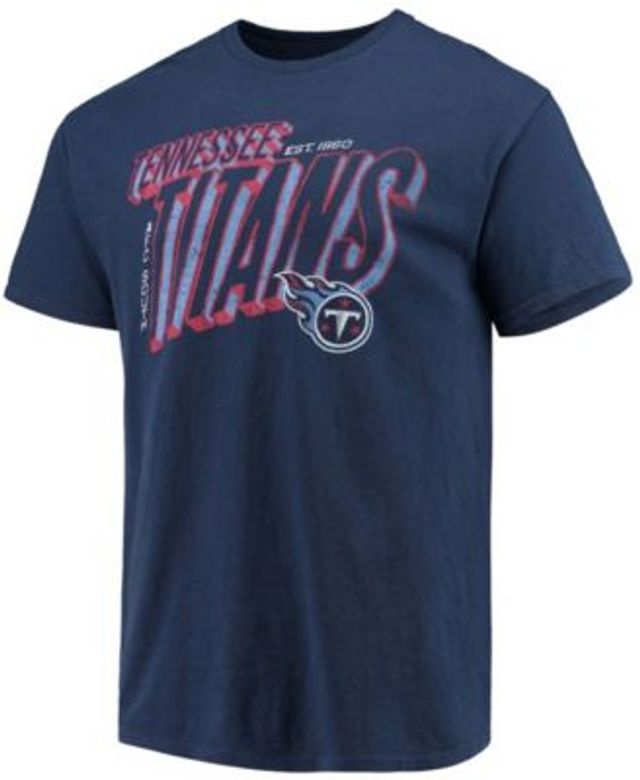 Nike Men's Tennessee Titans Athletic Long Sleeve Raglan T-Shirt - Charcoal & Navy - M (Medium)