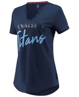 Tommy Hilfiger Women's Tommy Hilfiger College Navy Seattle Seahawks Riley -  V-Neck T-Shirt