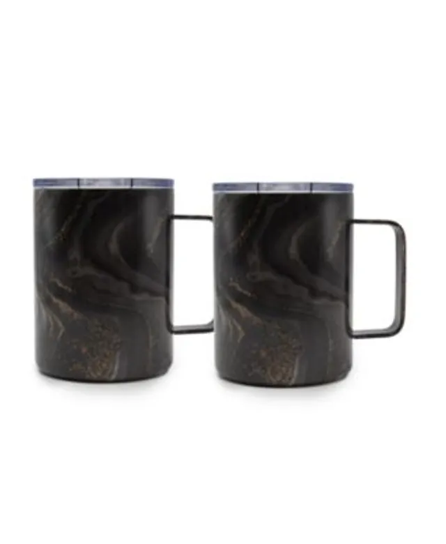 JoyJolt Serene Double Wall Coffee Mugs Set of 2 - Macy's