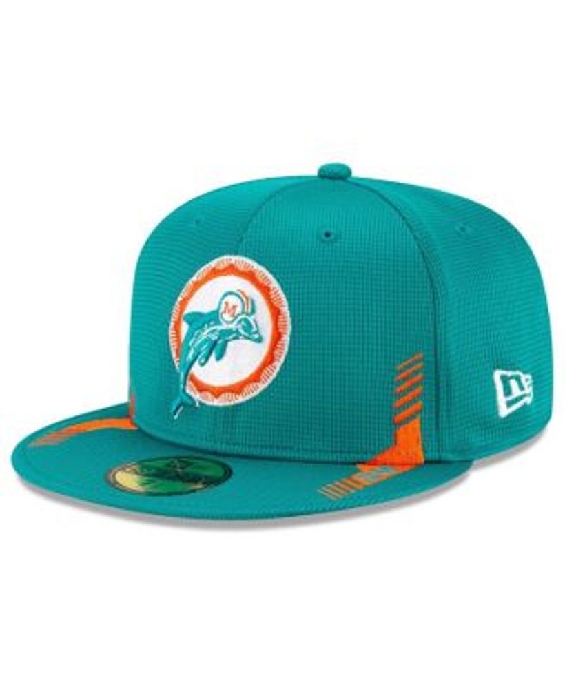 Get your sideline Miami Dolphins hats by New Era today