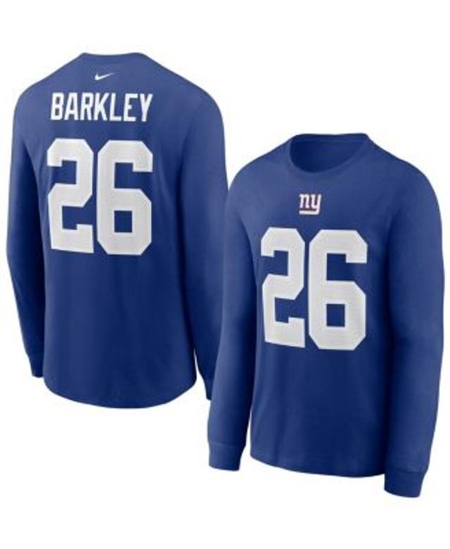 Youth Nike Saquon Barkley Royal New York Giants Player Name & Number T-Shirt