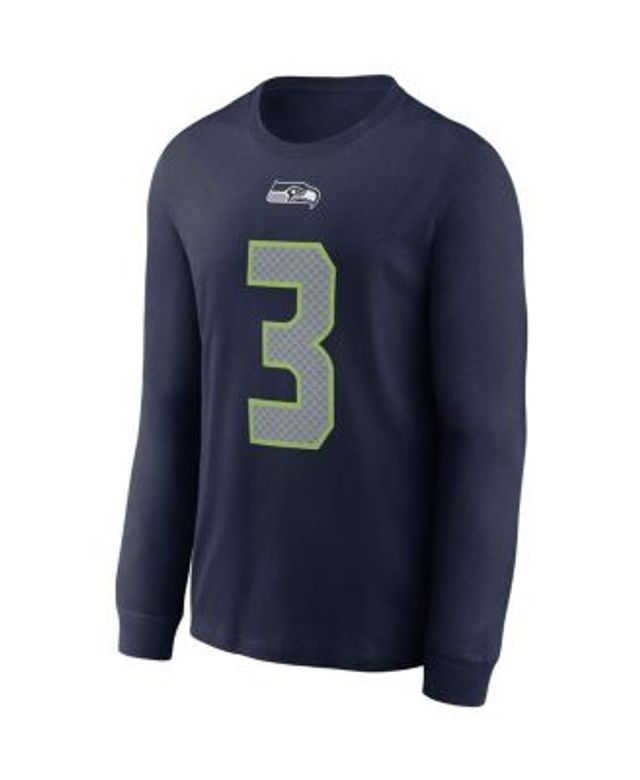 Men's Nike Russell Wilson Navy Denver Broncos Player Name & Number T-Shirt