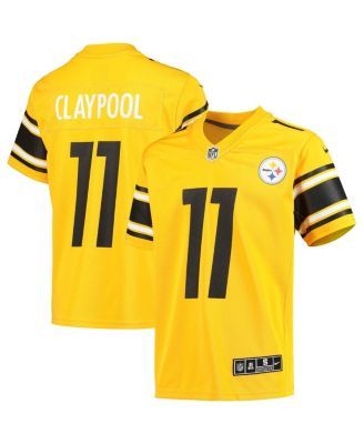 Nike Ravens 8 Lamar Jackson Gold Inverted Legend Youth Jersey