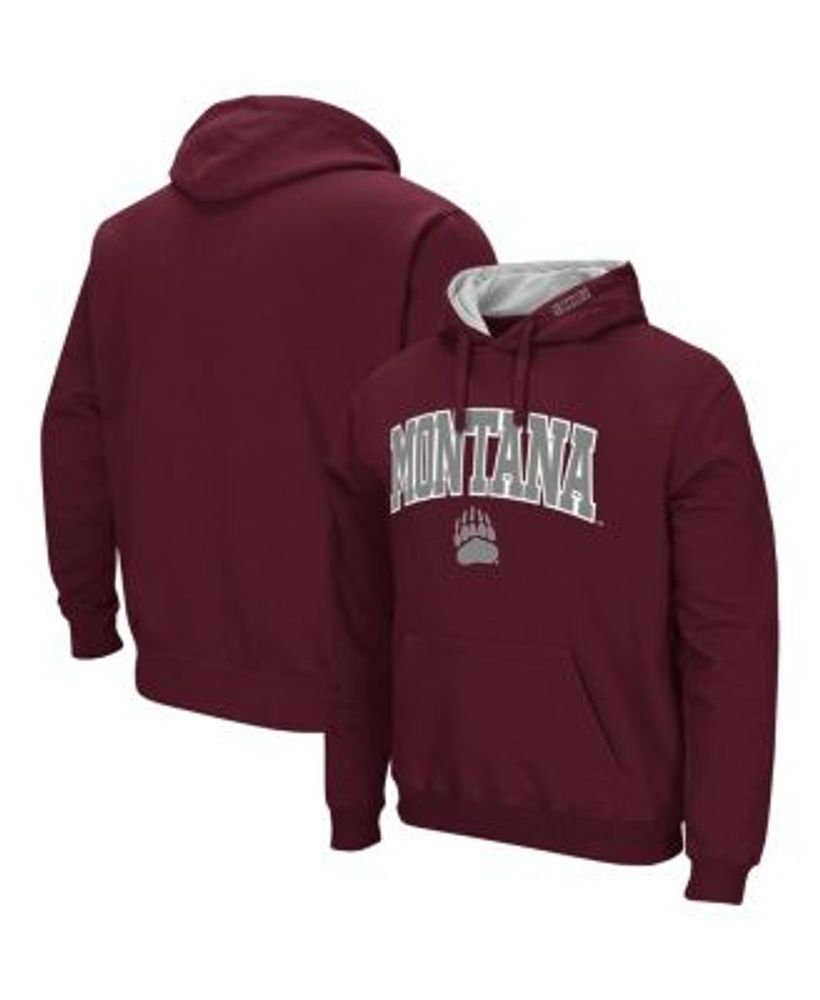 Men's Colosseum Red Boston University Arch and Logo Pullover Hoodie
