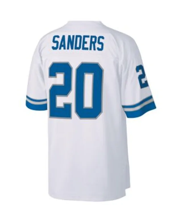 Men's Mitchell & Ness Barry Sanders White/Blue NFC 1994 Pro Bowl Authentic  Jersey