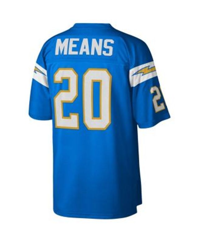 Men's Los Angeles Chargers Natrone Means Mitchell & Ness Powder Blue Authentic Retired Player Jersey