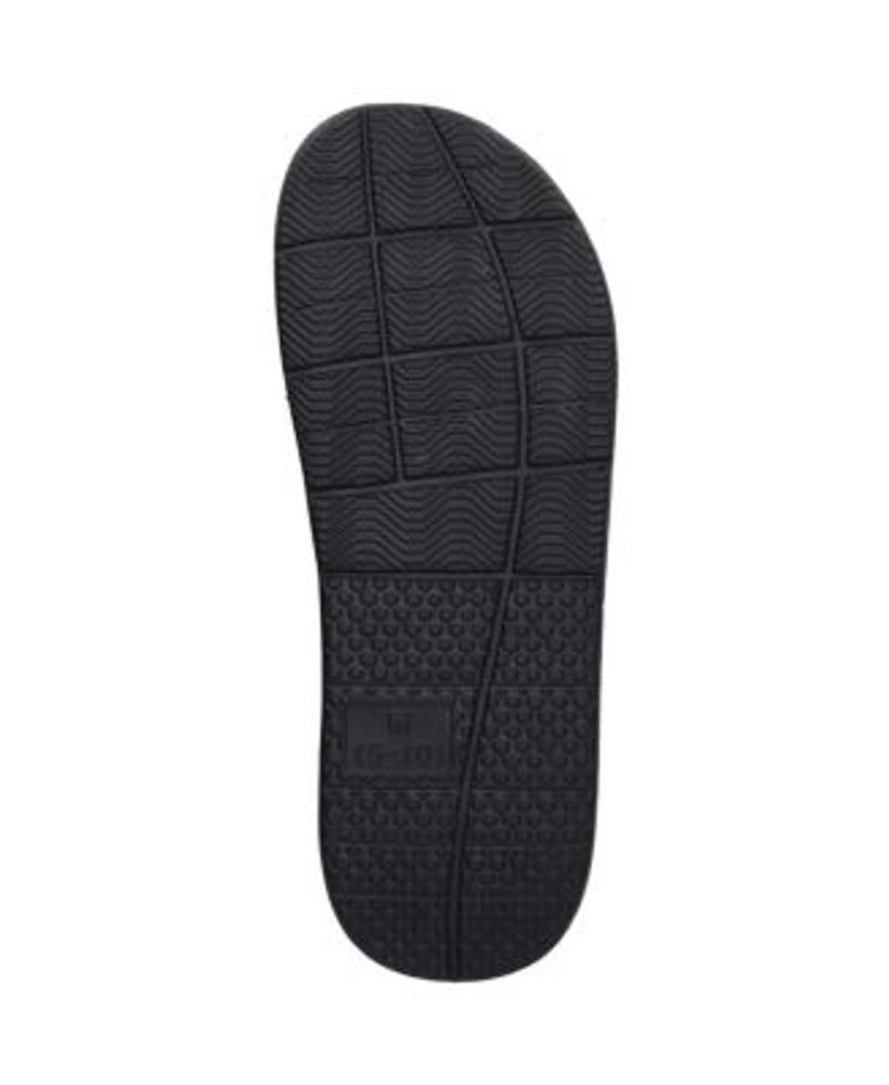 Men's Black San Antonio Spurs Wordmark Gel Slide Sandals