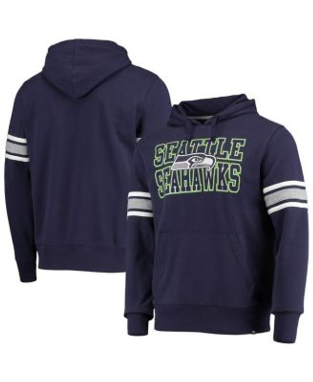 Men's Nike College Navy Seattle Seahawks Sideline Athletic Stack Performance Pullover Hoodie Size: Extra Large