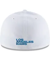 Men's New Era White Los Angeles Rams Omaha 59FIFTY Fitted Hat