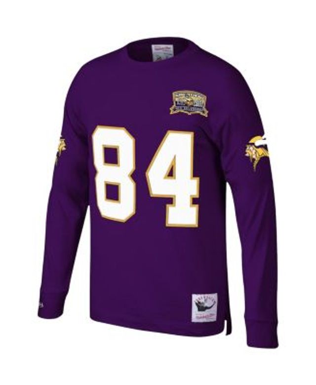 Brett Favre Minnesota Vikings Men's Purple Any Name & Number Logo Long  Sleeve T-Shirt 