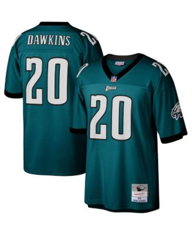 Men's Mitchell & Ness Brian Dawkins Black Philadelphia Eagles Retired  Player Name & Number Long Sleeve