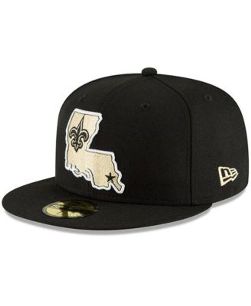 Men's New Era Black New Orleans Saints Omaha 59FIFTY Fitted Hat