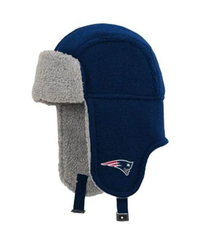 Men's New Era Navy New England Patriots Knit Trapper Hat