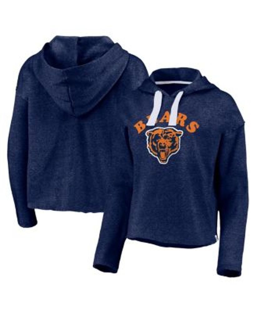 Chicago Bears Youth Navy/Heather Gray Play by Play Pullover Hoodie