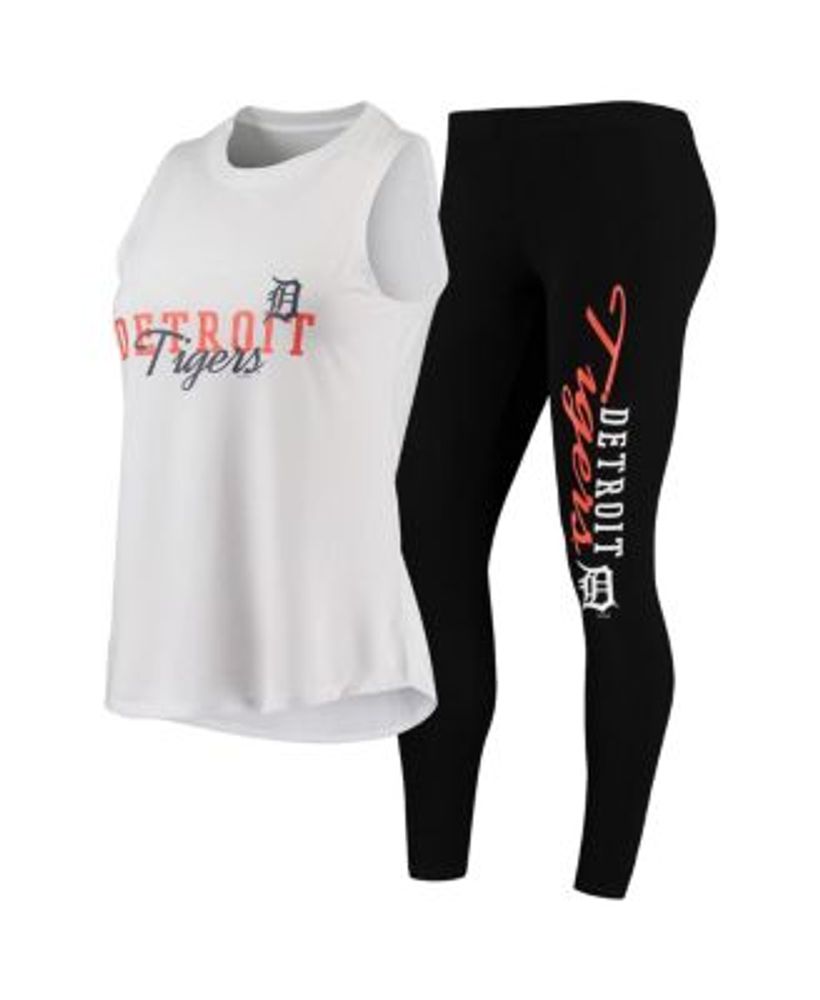 Women's Concepts Sport White/Black Miami Marlins Sonata Tank Top & Leggings  Set