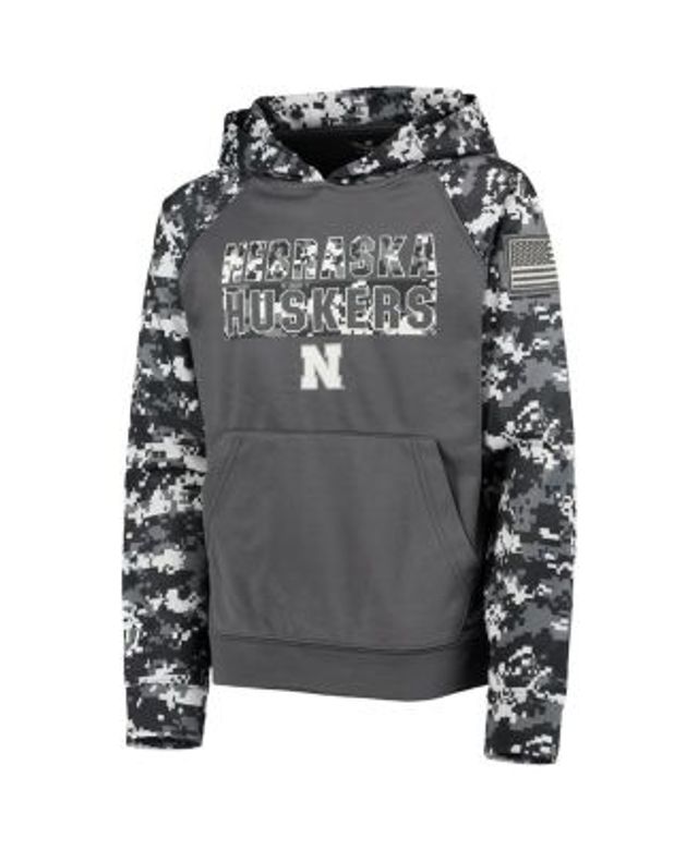 Colosseum Charcoal Louisville Cardinals OHT Military Appreciation Digital Camo Pullover Hoodie