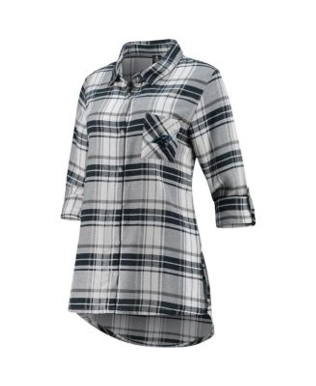 Green Bay Packers Concepts Sport Women's Accolade Flannel Long Sleeve  Button-Up Nightshirt - Green/Gold