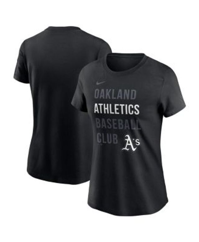 Lids Oakland Athletics Nike Women's Gradient Raglan Three-Quarter Sleeve  Shirt - Gray