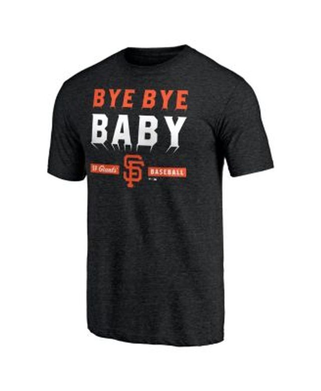 San Francisco Giants Tee Shirt Lrg Baseball Black Orange Textured