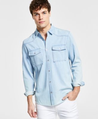 Men's Denim Shirt, Created for Macy's 