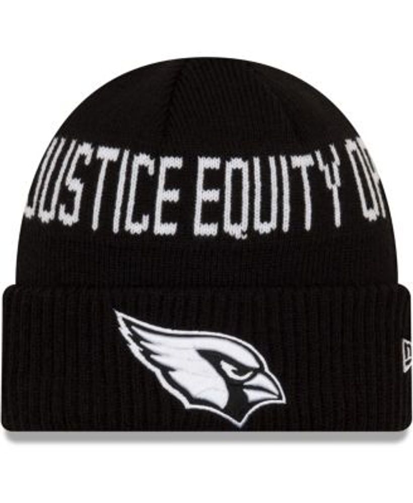 New Era Men's Black Arizona Cardinals Team Social Justice Cuffed Knit Hat