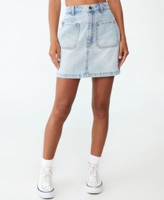 Women's Denim Mod Mini Skirt